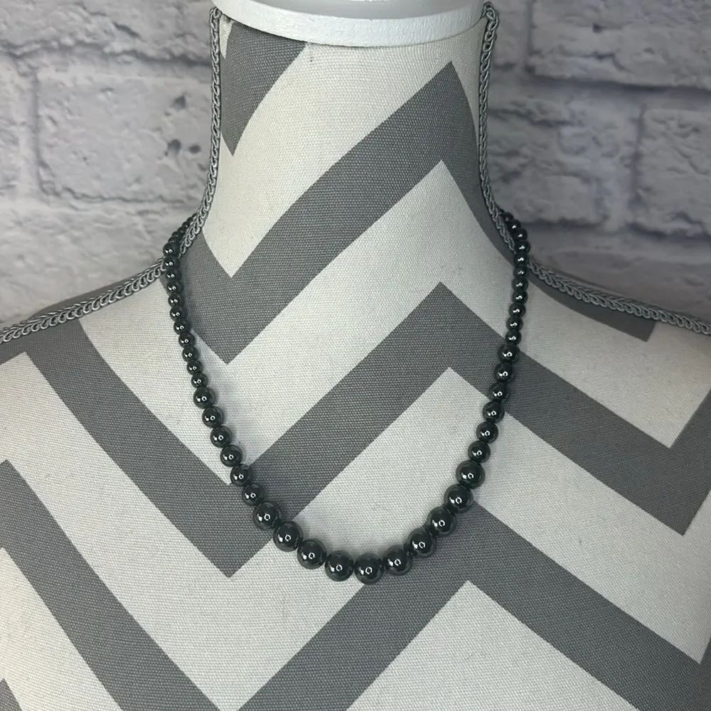 Premier Designs Hematite Beaded Necklace